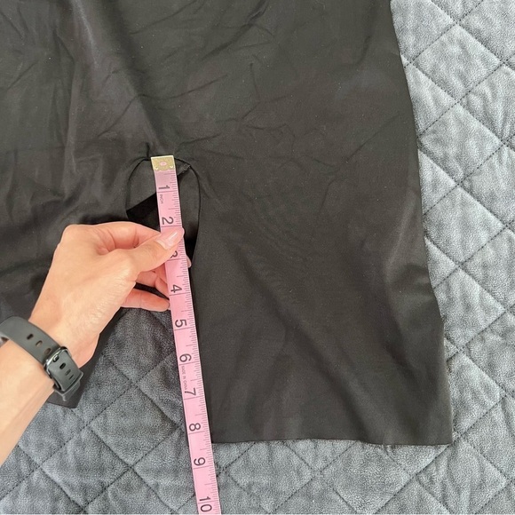 Spanx simplicity open bust shapewear bodysuit shorts XL black control b23 - Picture 7 of 7